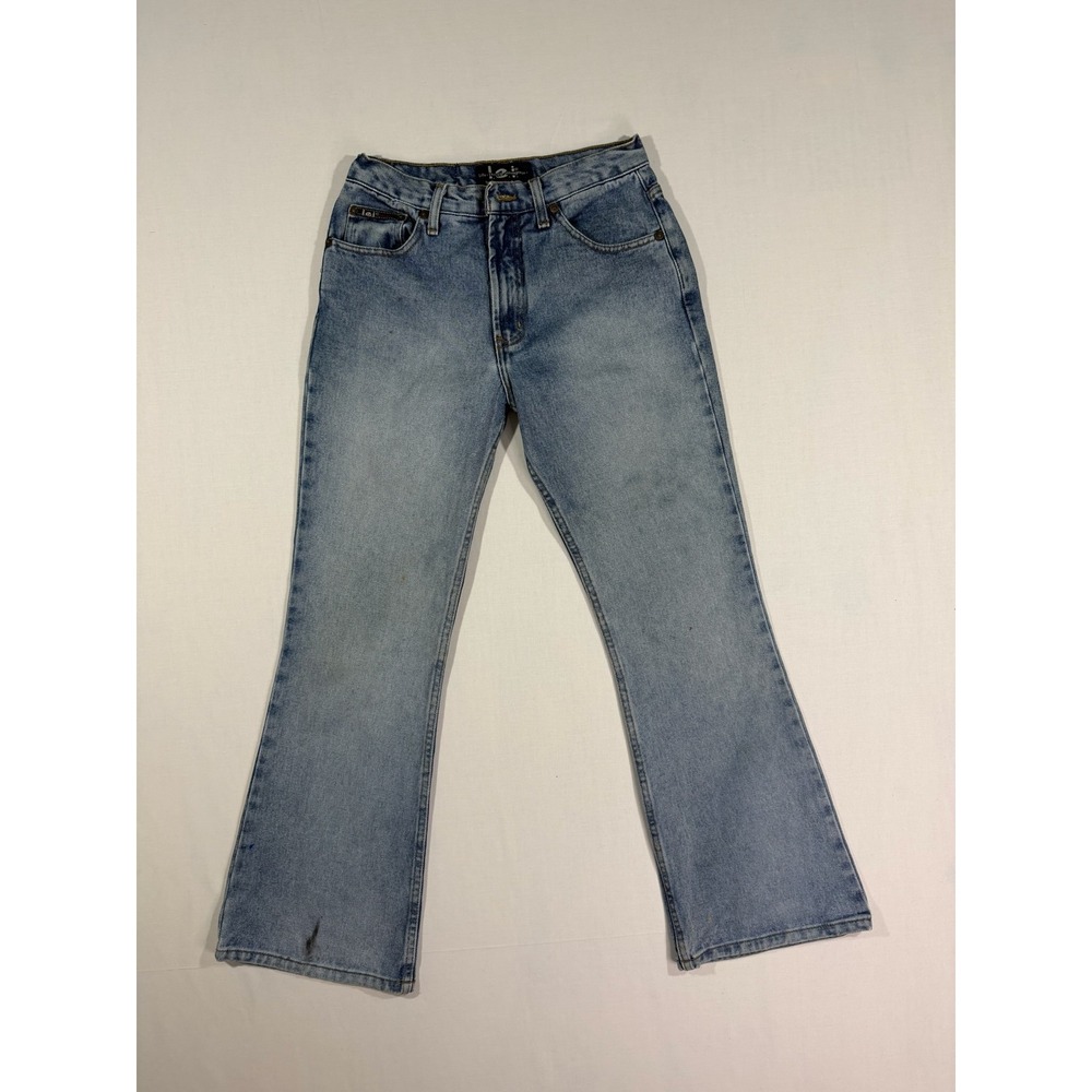 LEI Women Low Rise Flare Jeans Light Wash Vintage Y2K Denim Size 5